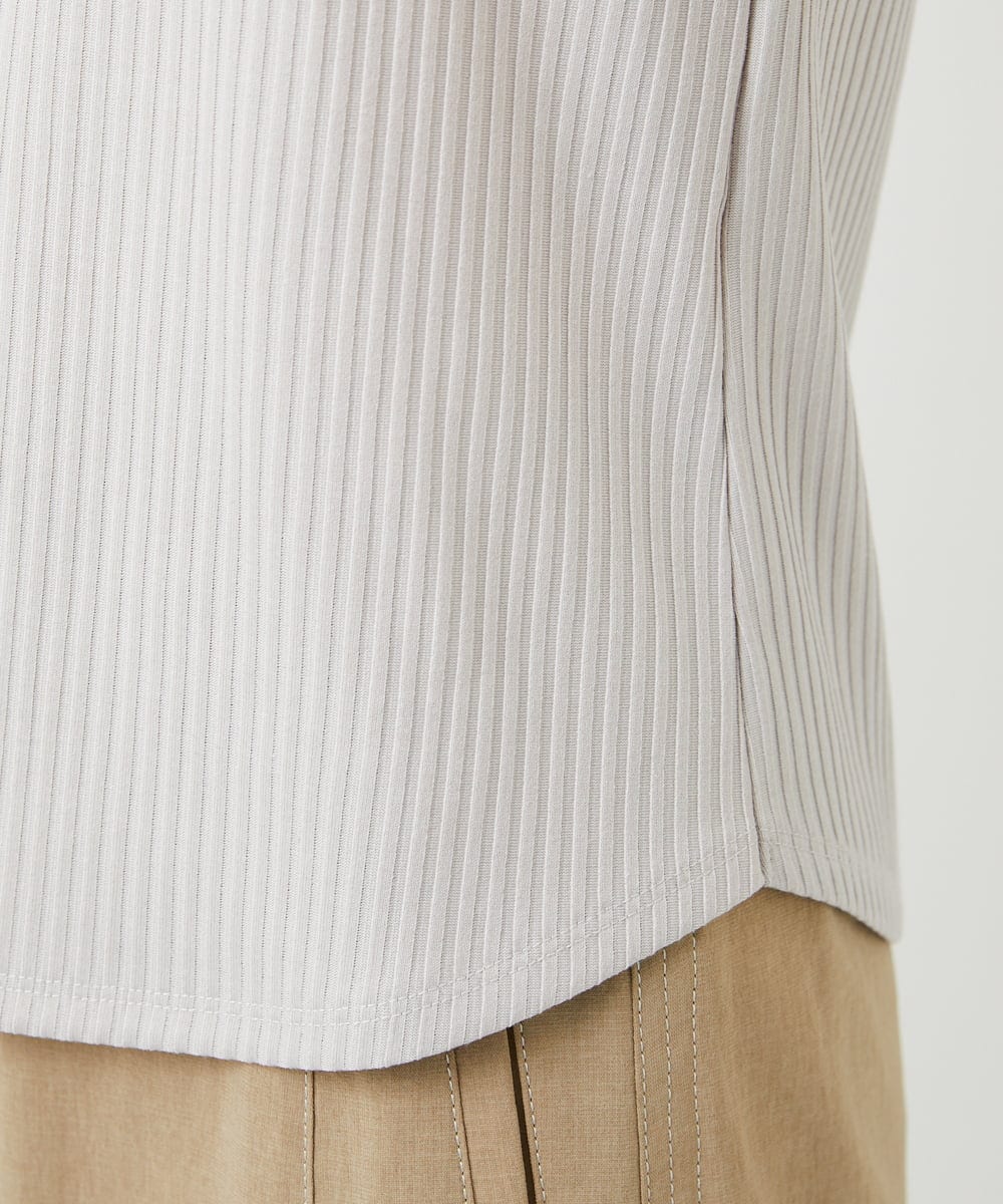 PHKGD27130 GEORGES RECH(小さいサイズ)(メゾン ドゥ サンク)  [日本製]2WAYリブタンクトップ ライトグレー