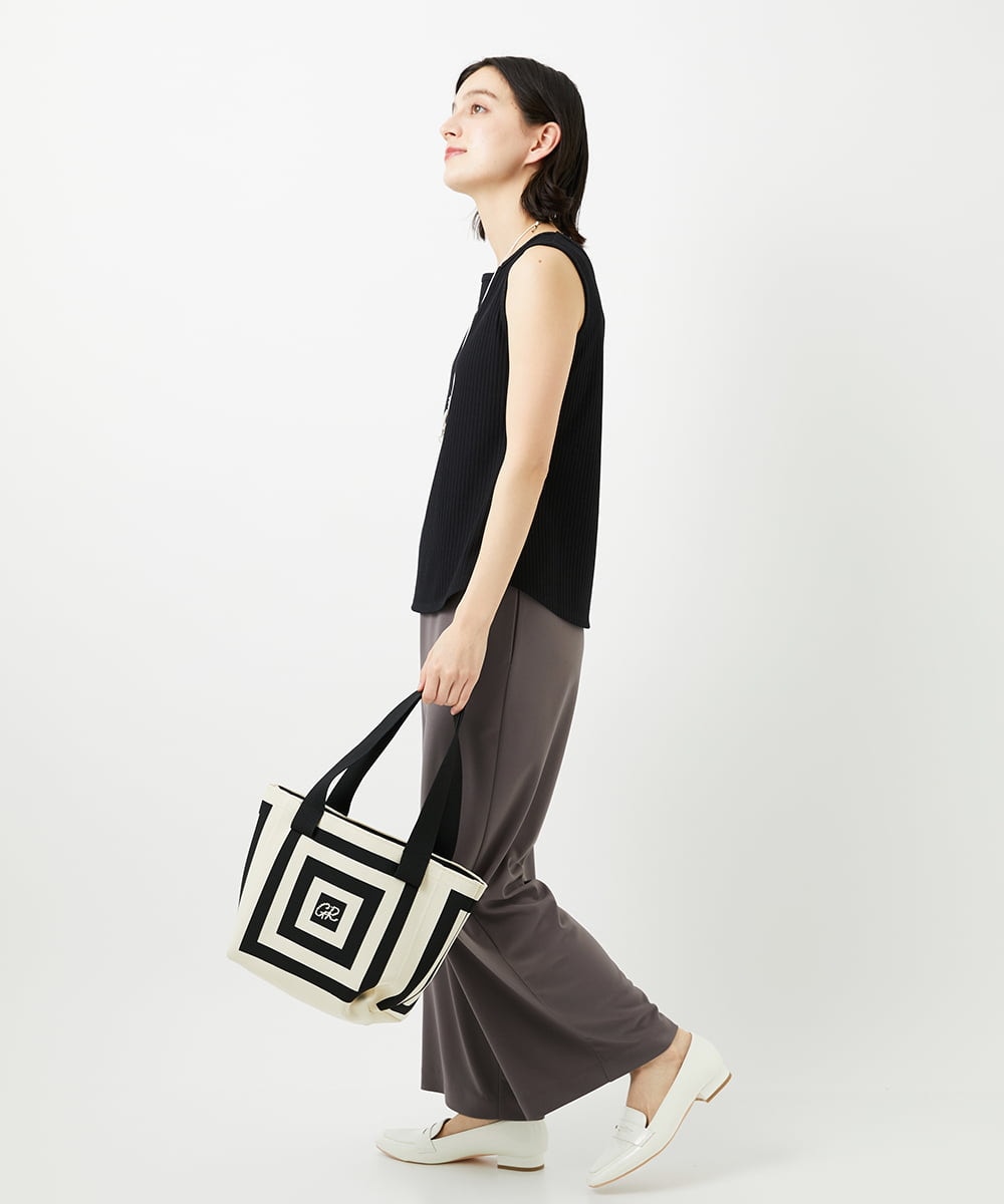 PHKGD27130 GEORGES RECH(小さいサイズ)(メゾン ドゥ サンク)  [日本製]2WAYリブタンクトップ ライトグレー