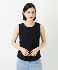 PHKGD27130 GEORGES RECH(小さいサイズ)(メゾン ドゥ サンク)  [日本製]2WAYリブタンクトップ ブラック