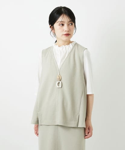 PHKGD34210 GEORGES RECH(小さいサイズ) [セットアップ対応]VネックAラインベスト