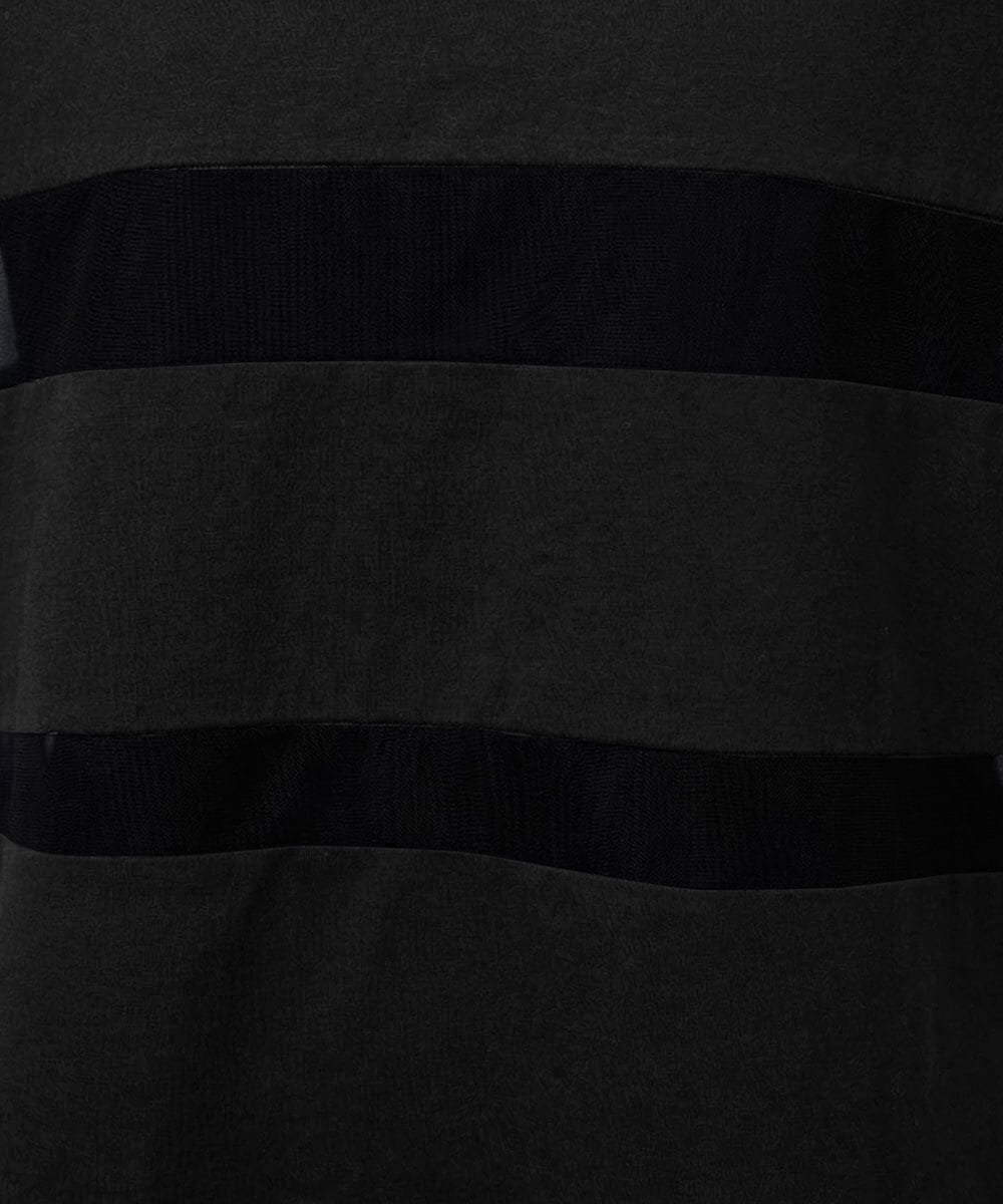 PHKGD38180 GEORGES RECH(小さいサイズ)(メゾン ドゥ サンク) [接触冷感]ドライコットンシアーボーダーカットソー カーキ