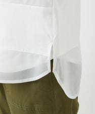 PHKGD38180 GEORGES RECH(小さいサイズ)(メゾン ドゥ サンク) [接触冷感]ドライコットンシアーボーダーカットソー ホワイト