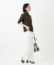 PHKGD49130 GEORGES RECH(小さいサイズ)(メゾン ドゥ サンク)  [日本製]ボトルネックセミシアーカットソー アイボリー