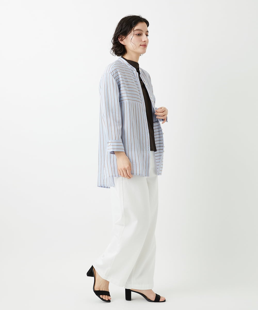 PHKGD49130 GEORGES RECH(小さいサイズ)(メゾン ドゥ サンク)  [日本製]ボトルネックセミシアーカットソー アイボリー