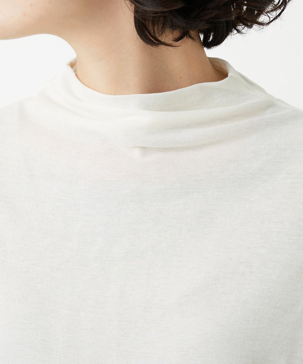 PHKGD49130 GEORGES RECH(小さいサイズ)(メゾン ドゥ サンク)  [日本製]ボトルネックセミシアーカットソー アイボリー