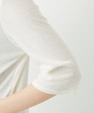 PHKGD49130 GEORGES RECH(小さいサイズ)(メゾン ドゥ サンク)  [日本製]ボトルネックセミシアーカットソー アイボリー