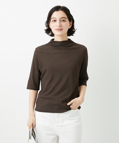 PHKGD49130 GEORGES RECH(小さいサイズ) [日本製]ボトルネックセミシアーカットソー