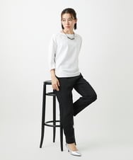 PHKGE41230 GEORGES RECH(小さいサイズ)(メゾン ドゥ サンク)  [セットアップ対応]ドルマンスリーブシアーポンチカットソー ホワイト