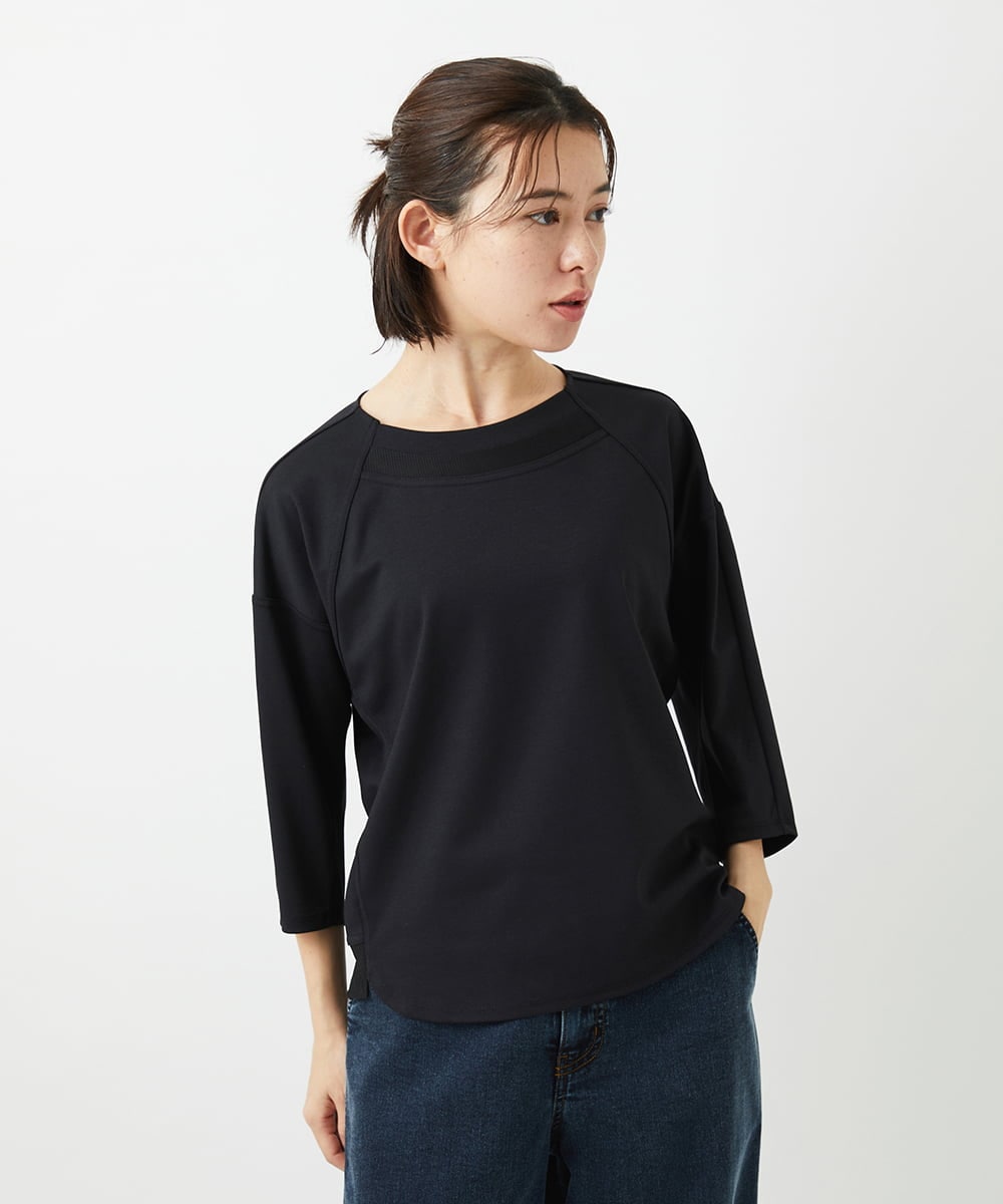 PHKGE41230 GEORGES RECH(小さいサイズ)(メゾン ドゥ サンク)  [セットアップ対応]ドルマンスリーブシアーポンチカットソー ホワイト