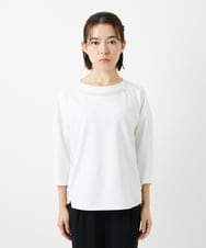 PHKGE41230 GEORGES RECH(小さいサイズ)(メゾン ドゥ サンク)  [セットアップ対応]ドルマンスリーブシアーポンチカットソー ホワイト