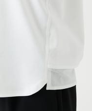 PHKGE41230 GEORGES RECH(小さいサイズ)(メゾン ドゥ サンク)  [セットアップ対応]ドルマンスリーブシアーポンチカットソー ホワイト