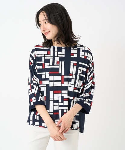 PHKGE42360  トリコロールドルマンスリーブカットソー