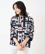 PHKGE42360 GEORGES RECH(小さいサイズ)(メゾン ドゥ サンク) トリコロールドルマンスリーブカットソー レッド系