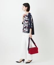 PHKGE42360 GEORGES RECH(小さいサイズ)(メゾン ドゥ サンク) トリコロールドルマンスリーブカットソー レッド系