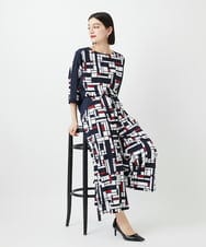 PHKGE42360 GEORGES RECH(小さいサイズ)(メゾン ドゥ サンク) トリコロールドルマンスリーブカットソー レッド系