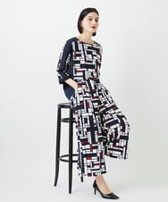 PHKGE42360 GEORGES RECH(小さいサイズ)(メゾン ドゥ サンク) トリコロールドルマンスリーブカットソー レッド系