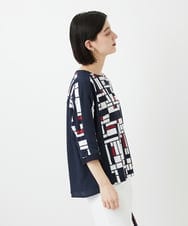 PHKGE42360 GEORGES RECH(小さいサイズ)(メゾン ドゥ サンク) トリコロールドルマンスリーブカットソー レッド系