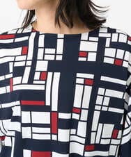 PHKGE42360 GEORGES RECH(小さいサイズ)(メゾン ドゥ サンク) トリコロールドルマンスリーブカットソー レッド系