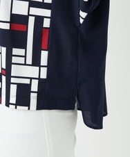 PHKGE42360 GEORGES RECH(小さいサイズ)(メゾン ドゥ サンク) トリコロールドルマンスリーブカットソー レッド系