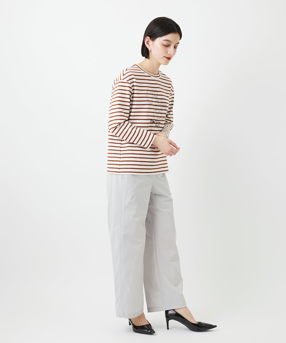 PHKGE44190 GEORGES RECH(小さいサイズ)(メゾン ドゥ サンク) ロゴポンチジャージーカットソー ネイビー