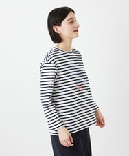 PHKGE44190 GEORGES RECH(小さいサイズ)(メゾン ドゥ サンク) ロゴポンチジャージーカットソー ネイビー