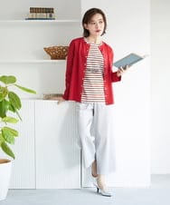 PHKGE44190 GEORGES RECH(小さいサイズ)(メゾン ドゥ サンク) ロゴポンチジャージーカットソー ネイビー