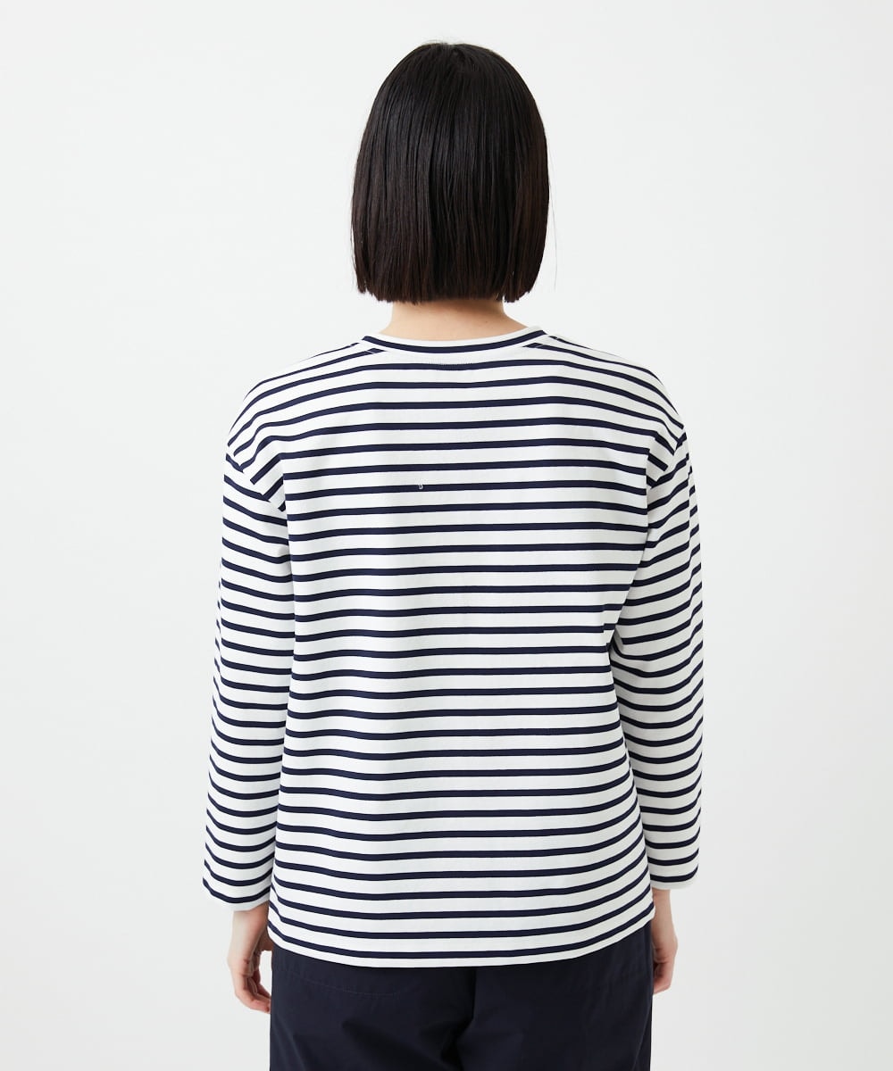 PHKGE44190 GEORGES RECH(小さいサイズ)(メゾン ドゥ サンク) ロゴポンチジャージーカットソー ネイビー