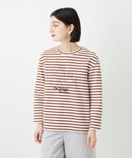 PHKGE44190 GEORGES RECH(小さいサイズ)(メゾン ドゥ サンク) ロゴポンチジャージーカットソー ベージュ