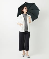 PHKGE49140 GEORGES RECH(小さいサイズ)(メゾン ドゥ サンク)  [日本製]ボトルネックセミシアーボーダーカットソー ダークグレー