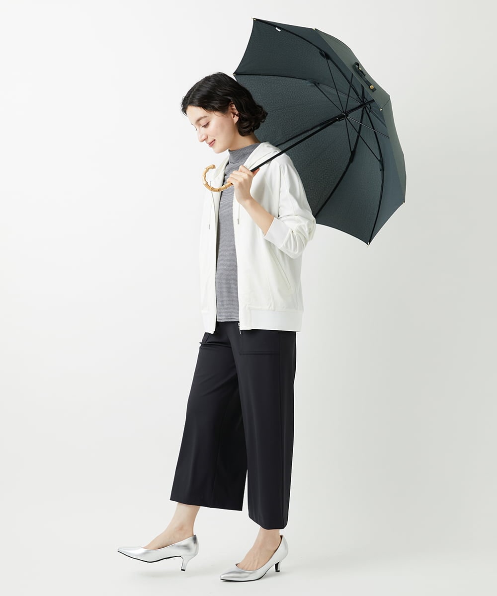 PHKGE49140 GEORGES RECH(小さいサイズ)(メゾン ドゥ サンク)  [日本製]ボトルネックセミシアーボーダーカットソー ダークグレー