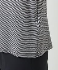 PHKGE49140 GEORGES RECH(小さいサイズ)(メゾン ドゥ サンク)  [日本製]ボトルネックセミシアーボーダーカットソー ダークグレー