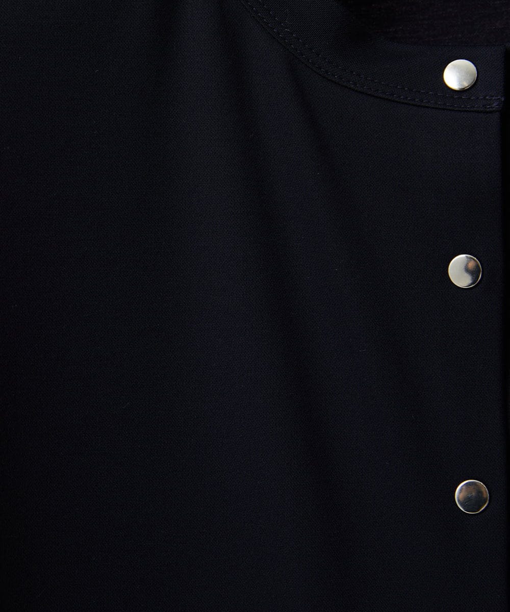 PHKGE50250 GEORGES RECH(小さいサイズ)(メゾン ドゥ サンク) ジャージースナップカーディガン ホワイト