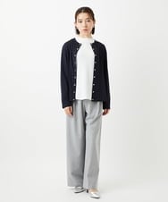 PHKGE50250 GEORGES RECH(小さいサイズ)(メゾン ドゥ サンク) ジャージースナップカーディガン ホワイト