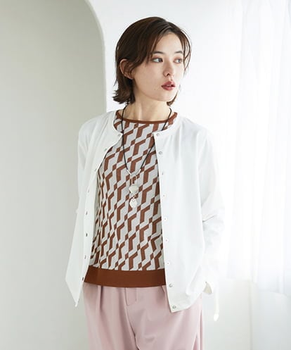 PHKGE50250 GEORGES RECH(小さいサイズ) ジャージースナップカーディガン
