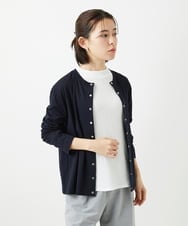 PHKGE50250 GEORGES RECH(小さいサイズ)(メゾン ドゥ サンク) ジャージースナップカーディガン ホワイト