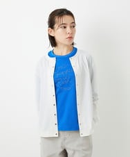 PHKGE50250 GEORGES RECH(小さいサイズ)(メゾン ドゥ サンク) ジャージースナップカーディガン ホワイト