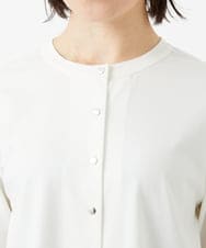 PHKGE50250 GEORGES RECH(小さいサイズ)(メゾン ドゥ サンク) ジャージースナップカーディガン ホワイト