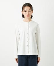 PHKGE50250 GEORGES RECH(小さいサイズ)(メゾン ドゥ サンク) ジャージースナップカーディガン ホワイト