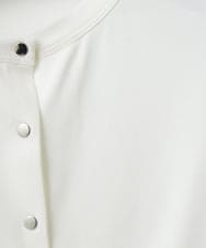 PHKGE50250 GEORGES RECH(小さいサイズ)(メゾン ドゥ サンク) ジャージースナップカーディガン ホワイト