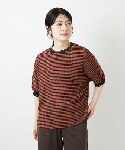 PHKGF28170 GEORGES RECH(小さいサイズ) ギンガムチェックジャージーカットソー