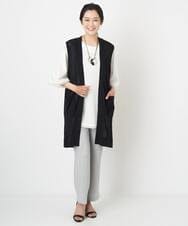 PHKGS07230 GEORGES RECH(小さいサイズ)(メゾン ドゥ サンク) スイビ刺繍フレアスリーブチュニックカットソー ベージュ