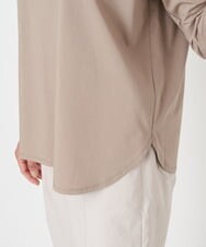 PHKGS08190 GEORGES RECH(小さいサイズ)(メゾン ドゥ サンク) 8分袖ラウンドヘム刺繍カットソー ベージュ