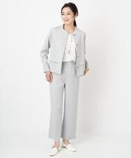 PHKGS08190 GEORGES RECH(小さいサイズ)(メゾン ドゥ サンク) 8分袖ラウンドヘム刺繍カットソー ベージュ