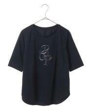 PHKGV09150 GEORGES RECH(小さいサイズ)(メゾン ドゥ サンク) メタリックロゴカットソー ホワイト