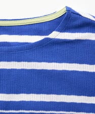 PHKGV20170 GEORGES RECH(小さいサイズ)(メゾン ドゥ サンク) カノコパネルボーダーフレンチスリーブプルオーバー ネイビー