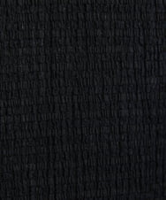 PHKGV22190 GEORGES RECH(小さいサイズ)(メゾン ドゥ サンク) 5分袖ギンガムチェックドルマンスリーブカットソー ブラックボーダー