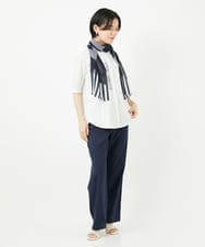 PHKHA59180 GEORGES RECH(小さいサイズ)(メゾン ドゥ サンク) シルケット天竺ラウンドヘムロゴカットソー グリーン
