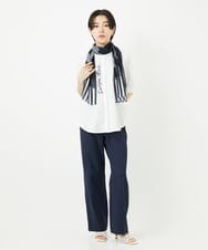 PHKHA59180 GEORGES RECH(小さいサイズ)(メゾン ドゥ サンク) シルケット天竺ラウンドヘムロゴカットソー グリーン