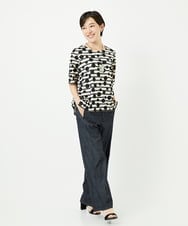 PHKHB08210 GEORGES RECH(小さいサイズ)(メゾン ドゥ サンク) ドライタッチドットボーダーカットソー ベージュ