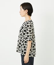PHKHB08210 GEORGES RECH(小さいサイズ)(メゾン ドゥ サンク) ドライタッチドットボーダーカットソー ベージュ